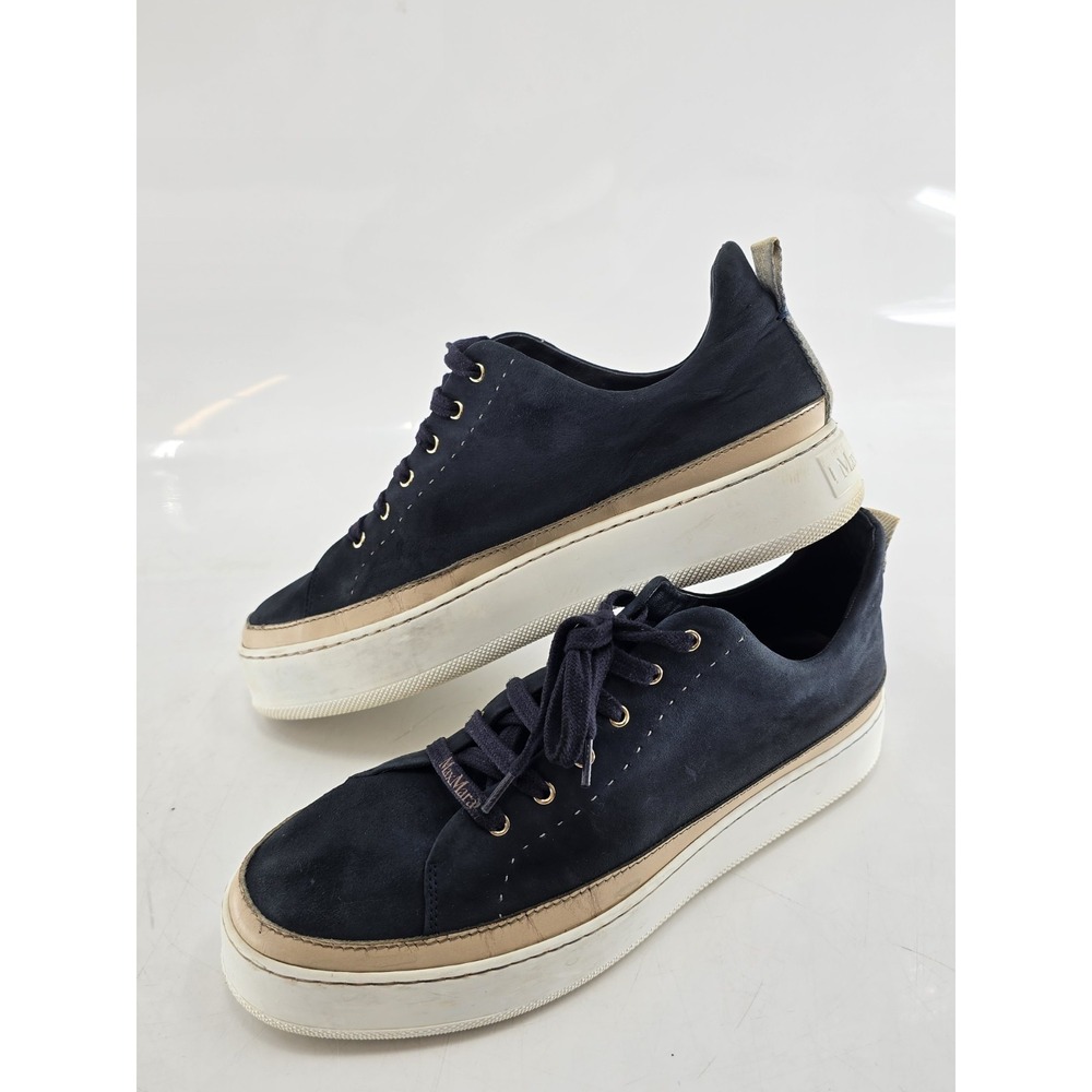 MaxMara Women's Tasmin Sneakers Midnight Blue - Sz EU40 / USA 9 M Pre-owned